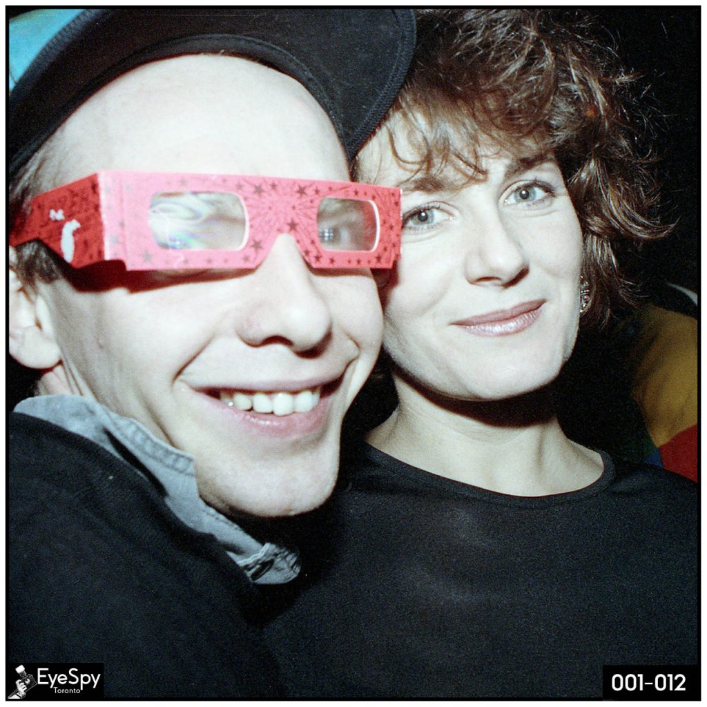 Raver and friend at Streetsound Magazine's 6th Anniversary rave, December 1992, Toronto.