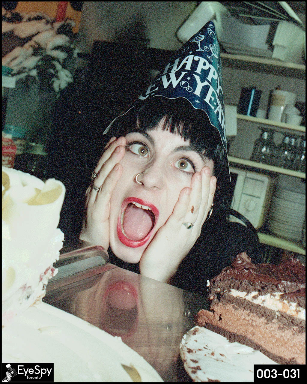 Closing out New Year's Eve with desserts with Carrie (?) at Simply Delicious cafe.